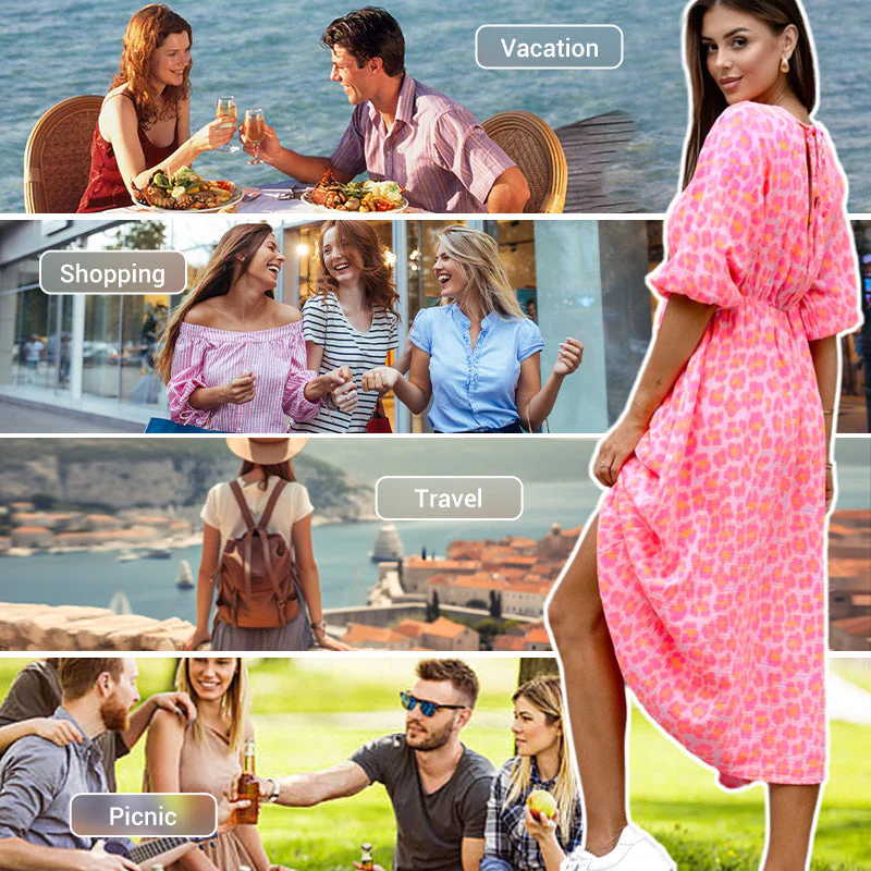 🎀Women's V-Neck Printed Dress