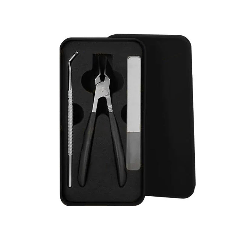 🔥 Splashproof 25° Beveled Edge Nail Clippers 3-Piece Set