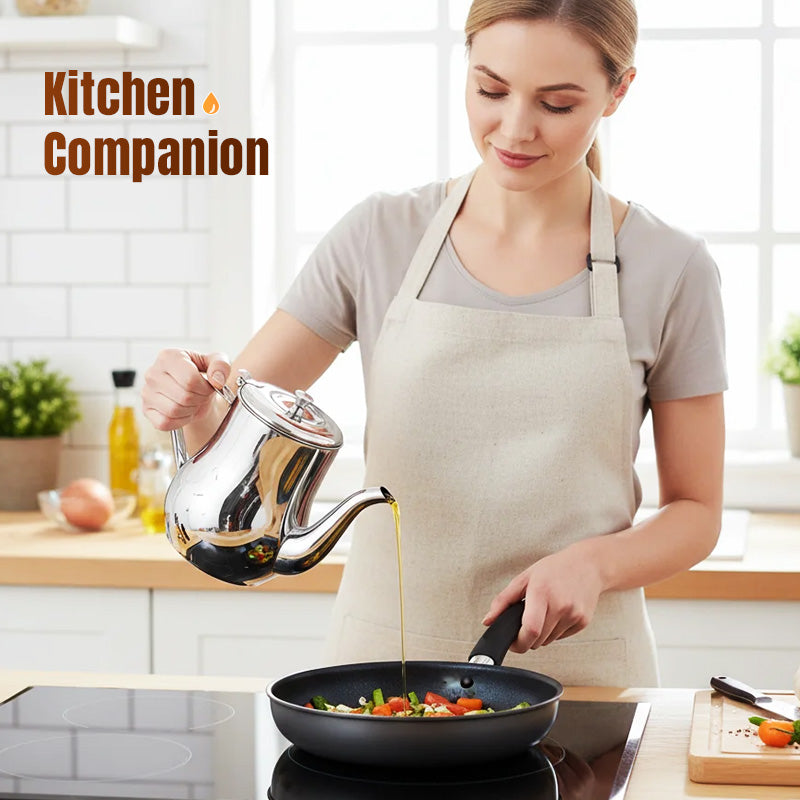 š„Limited-Time Promotionš„Stainless Steel Oil Filter Pot