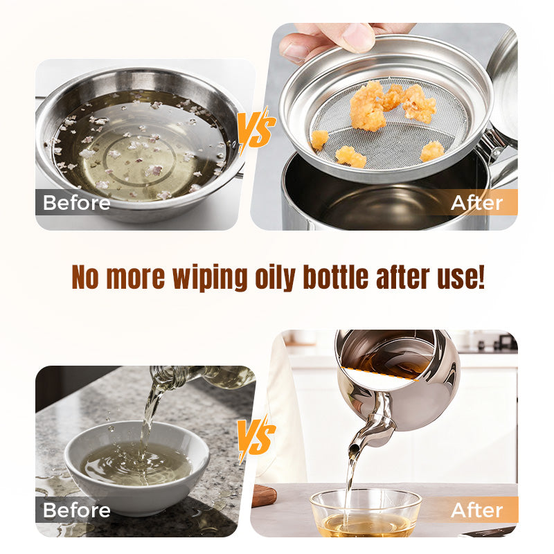 š„Limited-Time Promotionš„Stainless Steel Oil Filter Pot