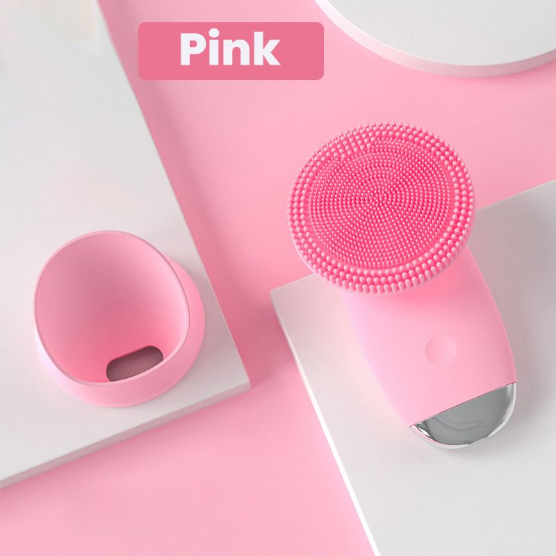 ✨Ultrasonic Vibration Massage Silicone Facial Cleansing Brush