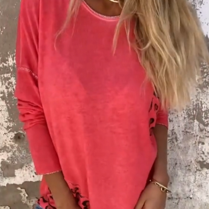 ✨Women's Fashion Round Neck Loose Long Sleeve Top