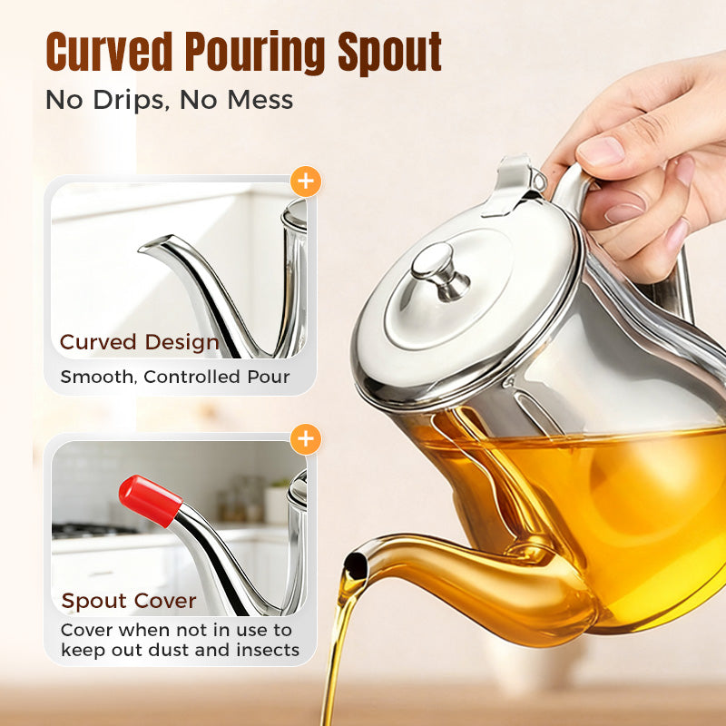 š„Limited-Time Promotionš„Stainless Steel Oil Filter Pot