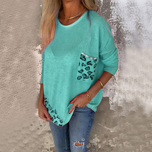✨Women's Fashion Round Neck Loose Long Sleeve Top