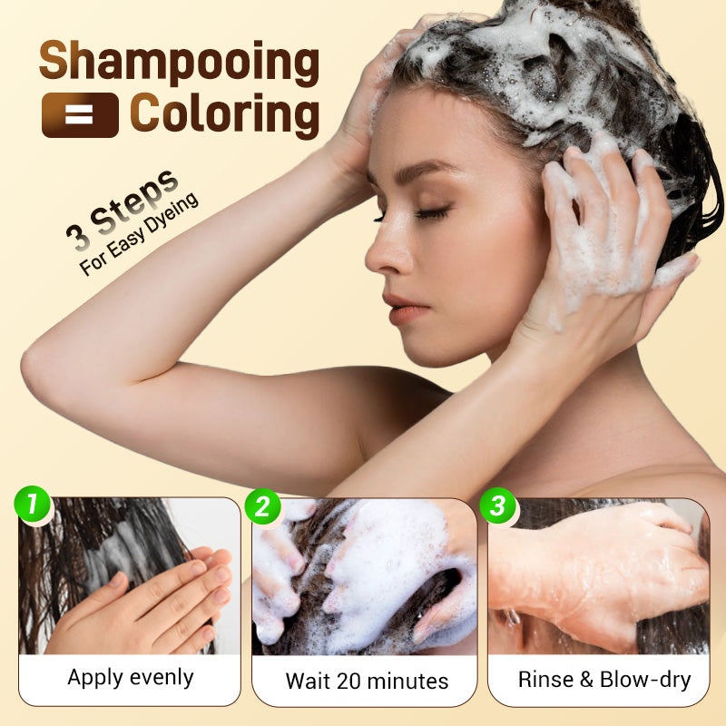 š„Pure Natural Plant Extractš„Nurturing Herbal Hair Color