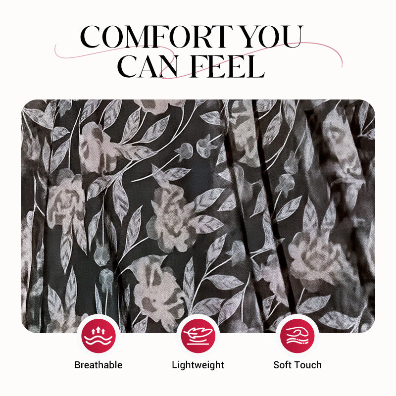 ๐ Women's Off-the-Shoulder V-Neck Printed Dress