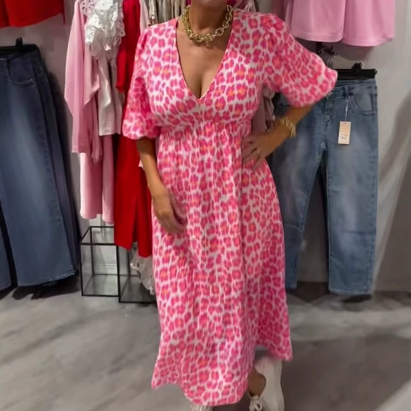 🎀Women's V-Neck Printed Dress