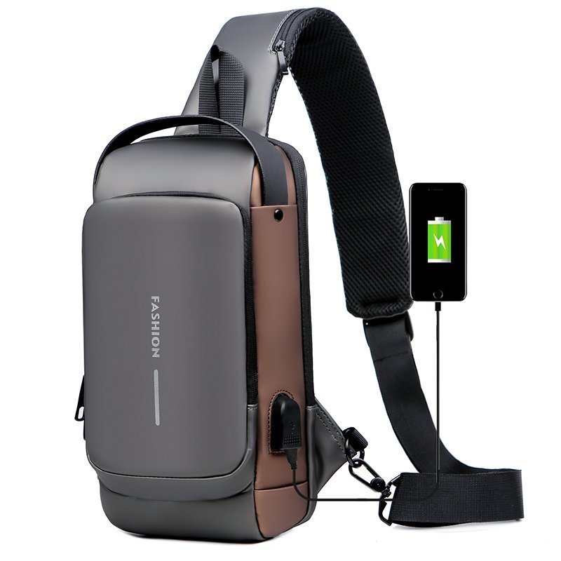 【🎁Mother's Day Gift】USB charging sport sling Anti-theft shoulder bag