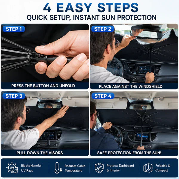šSunShade Foldable Heat Protectorā¢ā UK Ready! š¬š§