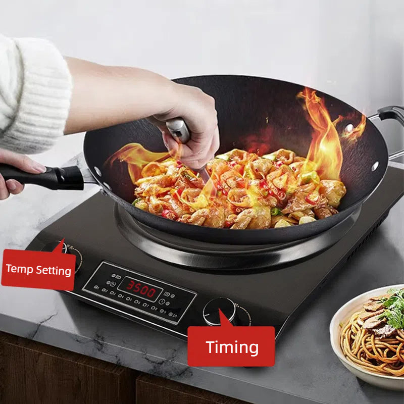 ⚡3500-watt Induction Hob, 10 Temperature Settings