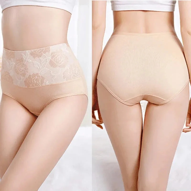 ✨ BUY 5 GET 5 FREE✨Cotton High Waist Abdominal Slimming Hygroscopic Antibacterial Underwear