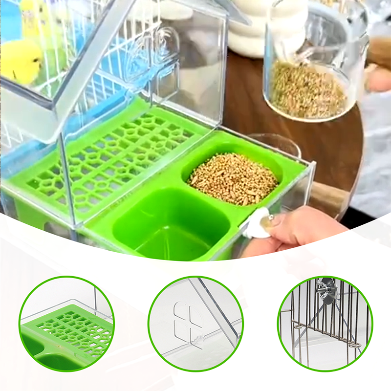 ๐Pull-Out External Parrot Feeder