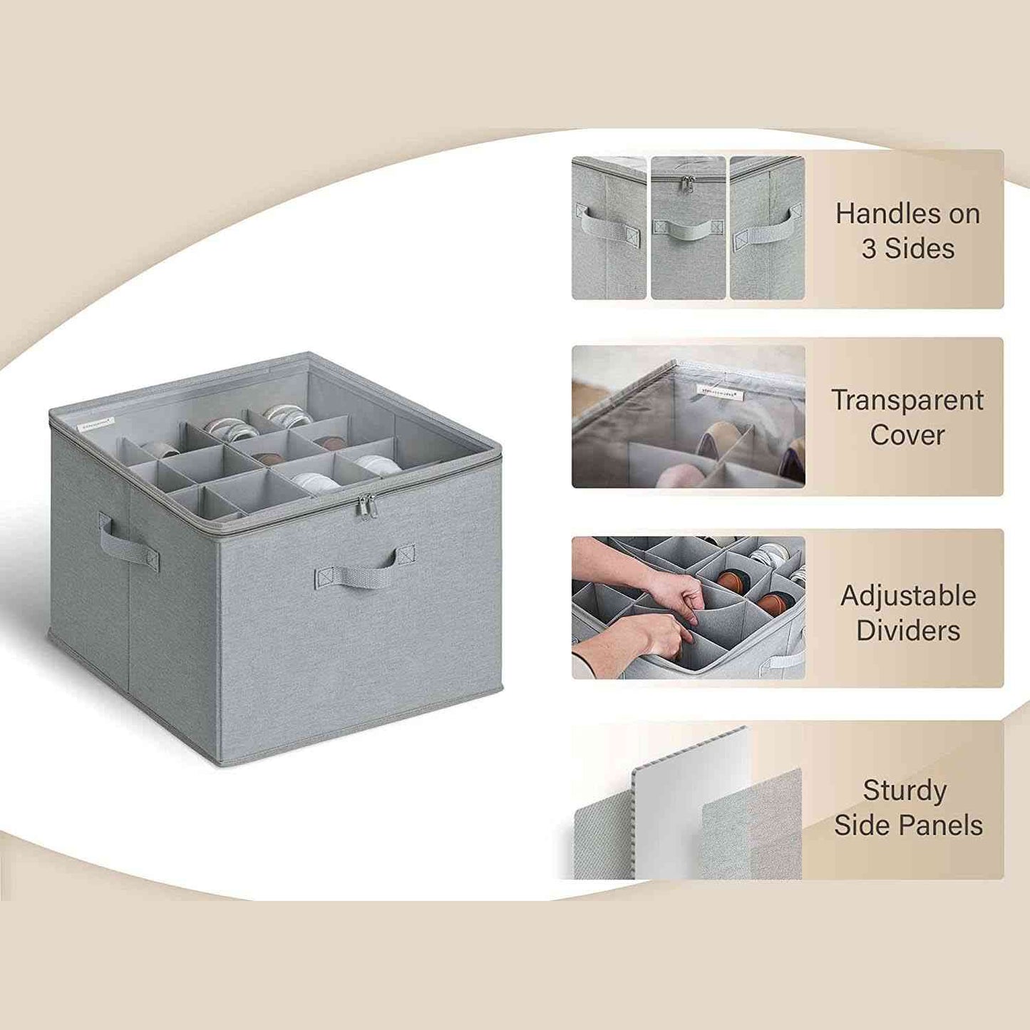 ๐ Transparent, Foldable PVC Shoe Box, Waterproof Shoe Organiser For The Office