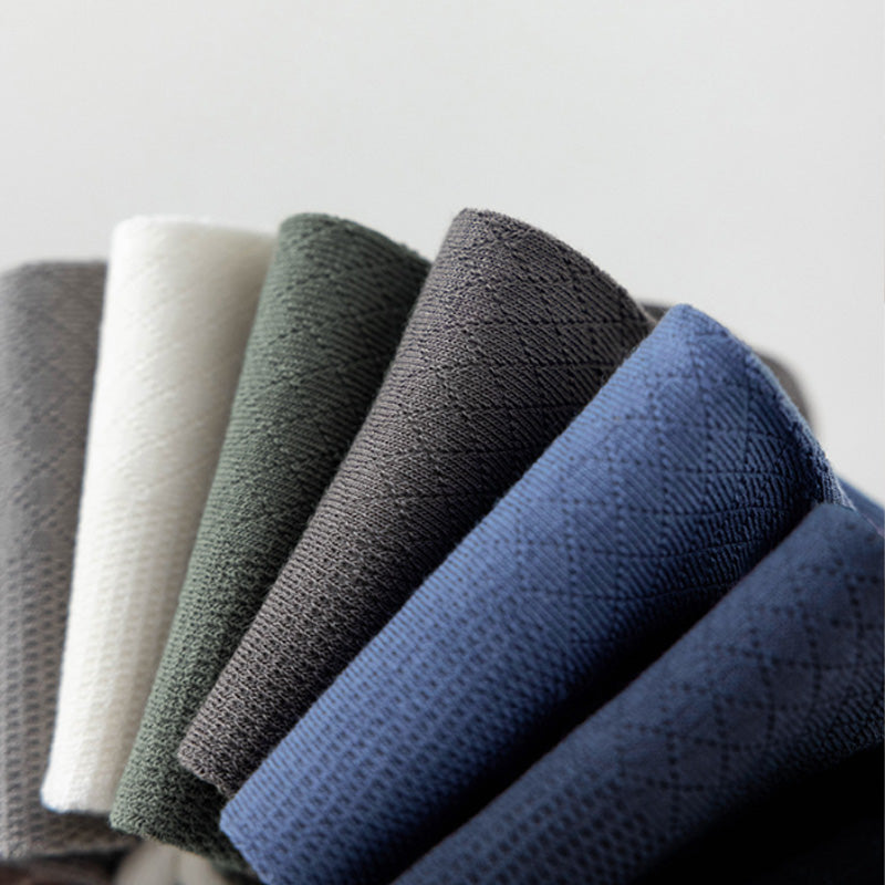 Men's Solid Color Mesh Breathable Socks