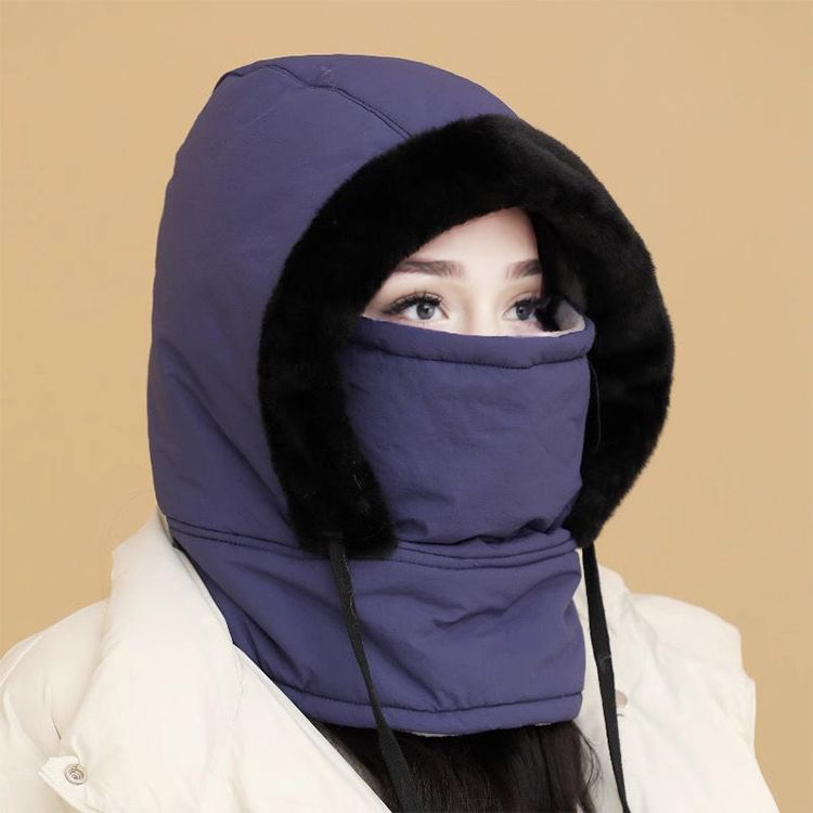 ☃️Plush-lined Thickened Thermal Hat with Face Mask for Men and Women