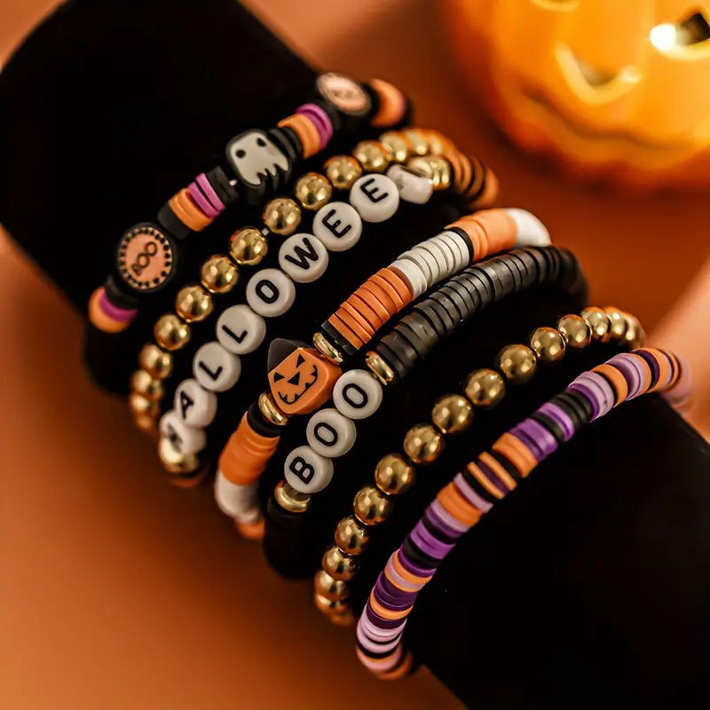7-Piece Ambiance Halloween Bracelet Set