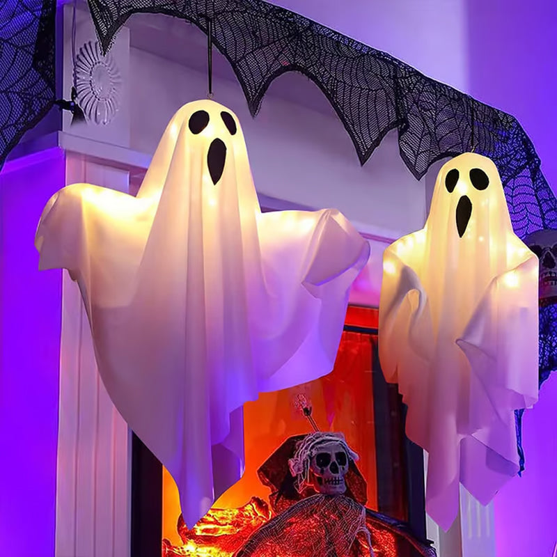 Glowing Ghost Chandelier for Halloween Party Decor