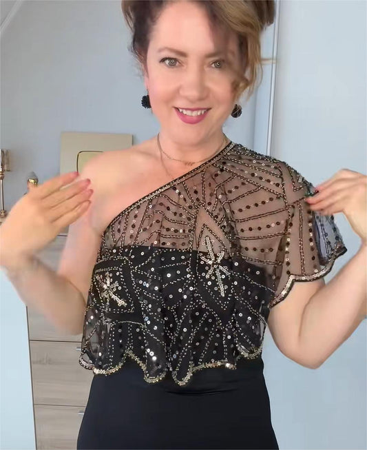 🔥 Vintage Lace Beaded Shawl🔥