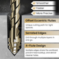 🔥Upgraded Eccentric Four-Flute Drill Bit for Ceramic, Glass, Marble, and Metal