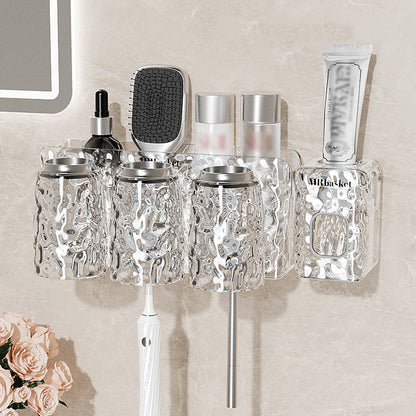 ✨Glacier Pattern Non Punching Toothbrush Shelf