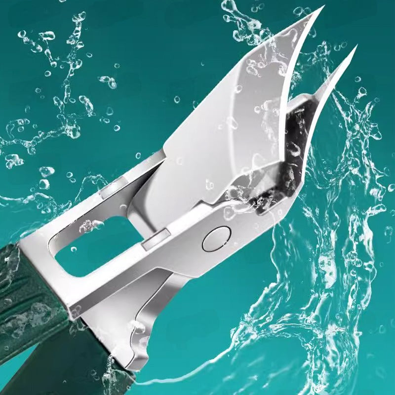 🔥 Splashproof 25° Beveled Edge Nail Clippers 3-Piece Set