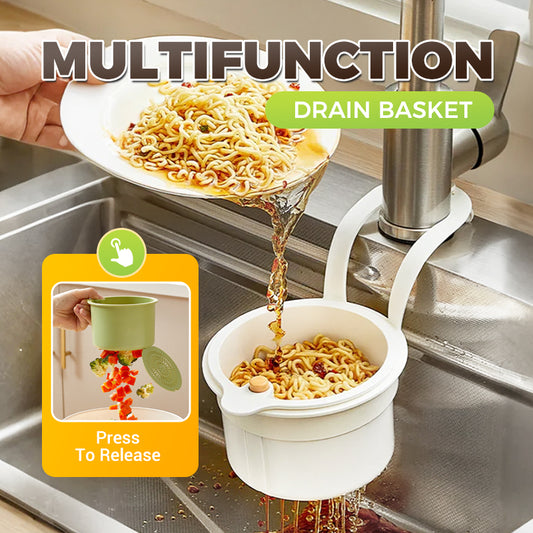 🎉Multifunctional Drainage Basket – Must-Have Kitchen Helper!