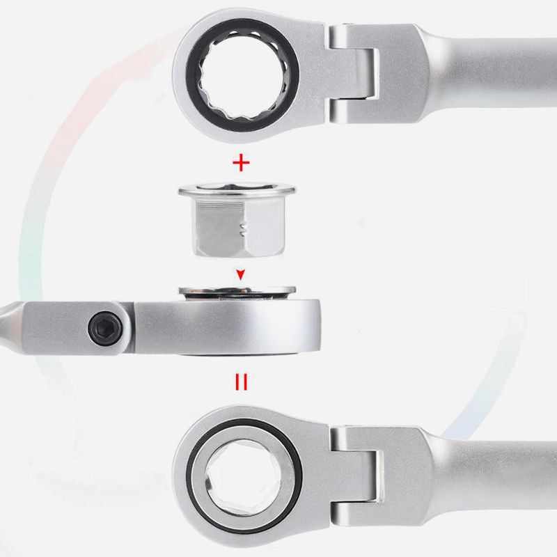 💥15pcs Adjustable Ratchet Wrench Kit🎅Great Gift🎁（Great Sale⛄Buy 2 Get 10% OFF + Free Shipping）