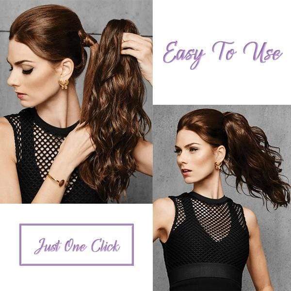 Clip-on Wavy Ponytail Extension