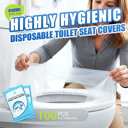 🎁2025 Hot Sale🎁💥 Disposable Plastic Toilet Seat Cover - No Worry Of Public Toilet Anymore👋