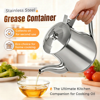 🔥Limited-Time Promotion🔥Stainless Steel Oil Filter Pot