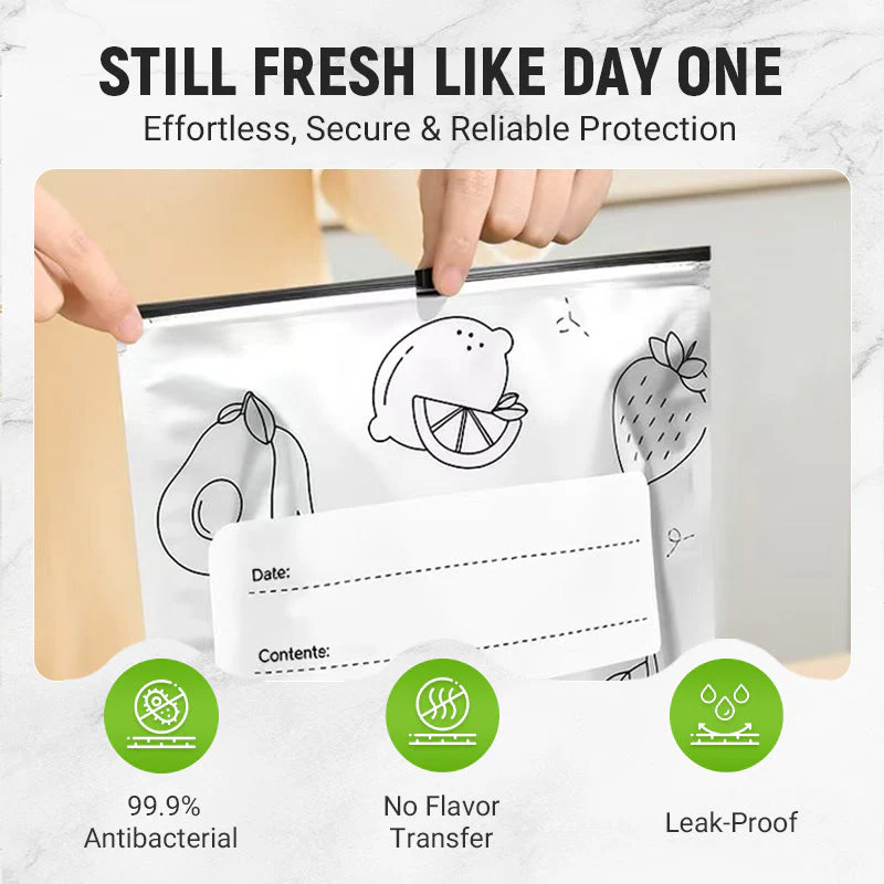 🍗Buy 2 Get 1 Free 🥦Reusable Aluminum Foil Sealable Storage Bags