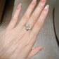 3-Carat Sterling Silver Waterdrop Moissanite Ring