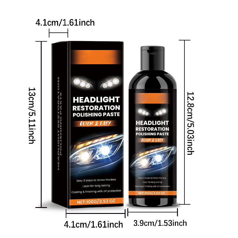 🚗Headlight Stain Remover & Polishing Paste