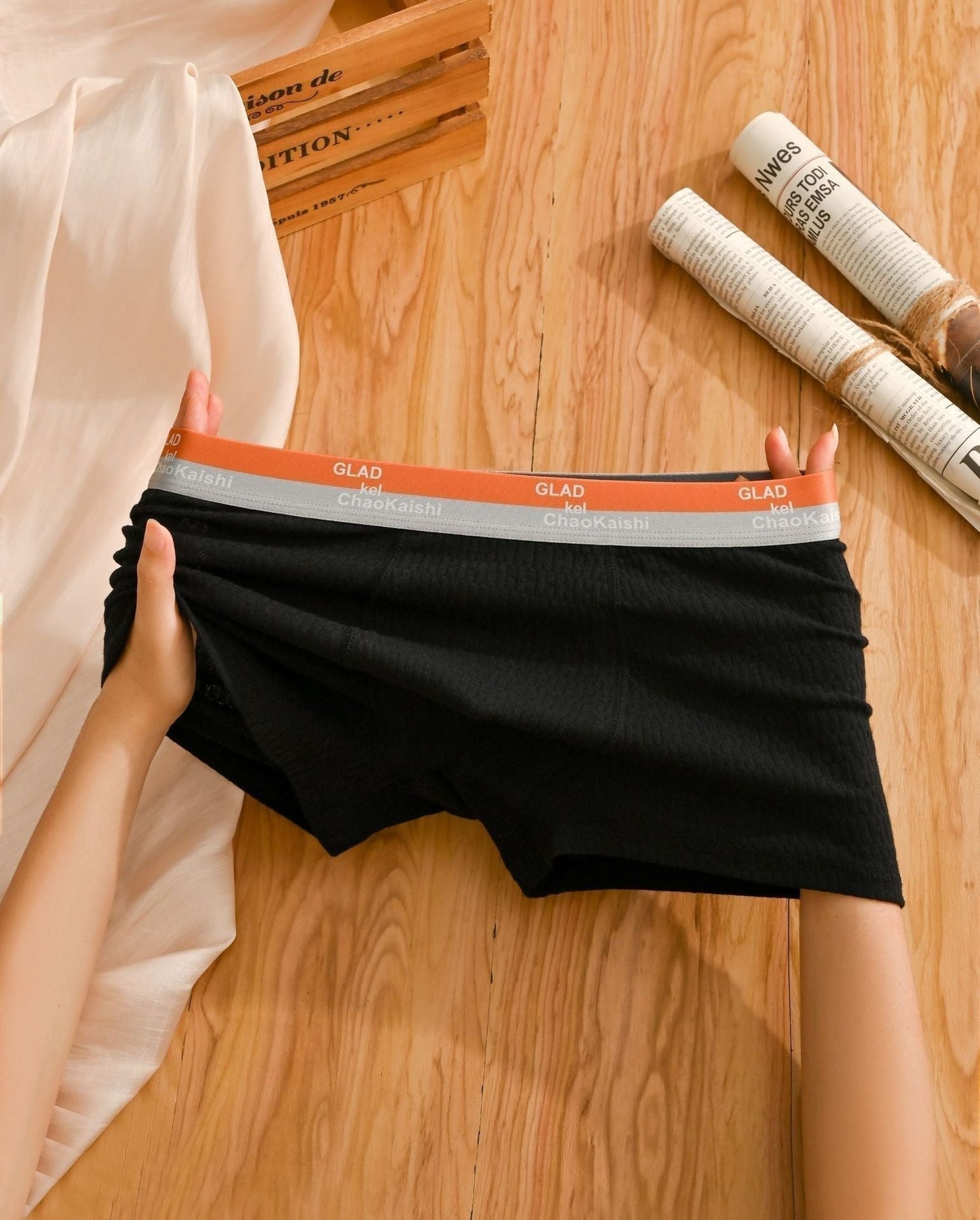 🔥Bubble Cotton Men's Boxer Briefs Antibacterial Breathable Sweat Absorbent