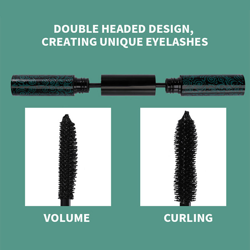 2-In-1 Waterproof Long Lasting Black Mascara