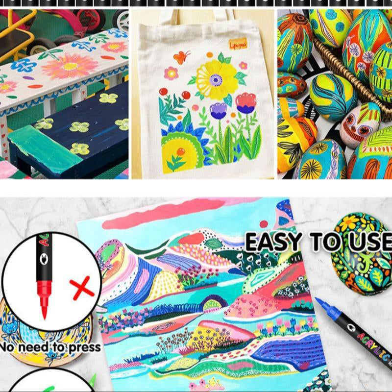 🌈Dual Tip Acrylic Paint Pen Marker