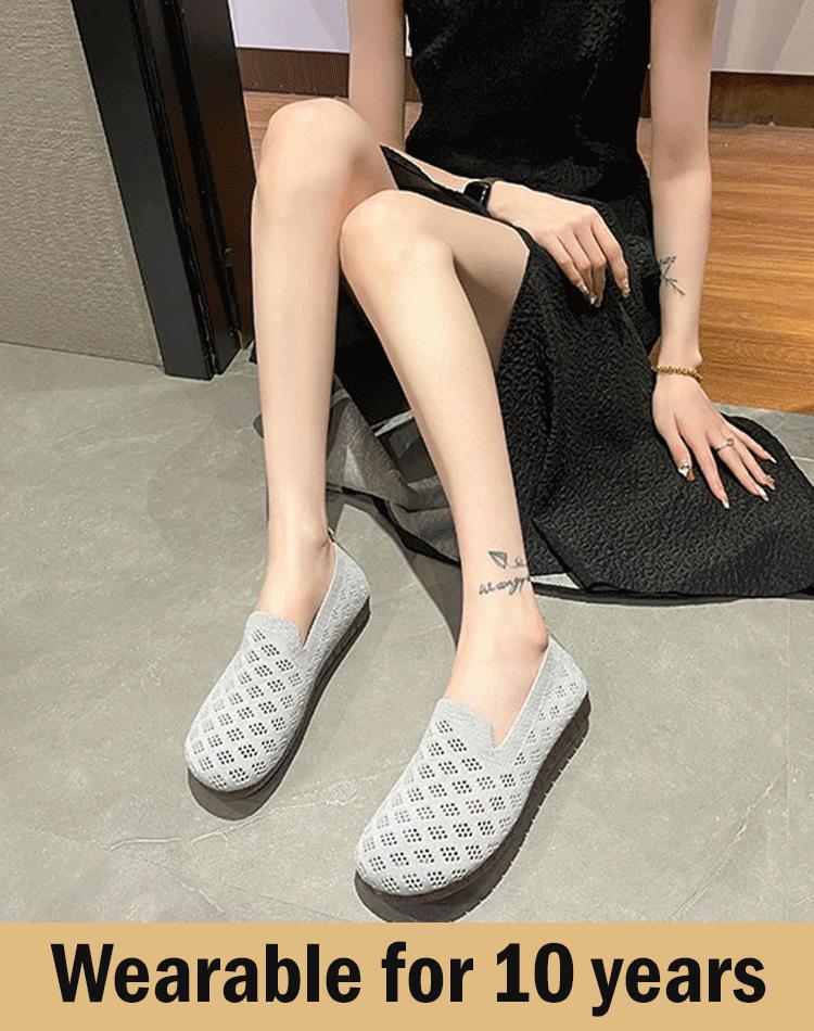 Soft-soled, Woven, Hollow Women's Shoes