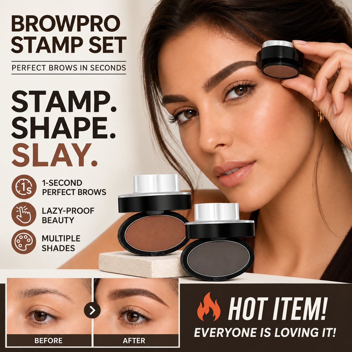 💖 Deluxe BrowPro Stamp Set – Perfect, Defined Brows in Seconds ✨