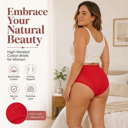 【🎁Mother's Day Gift】Plus Size High Waist Leak Proof Cotton Panties