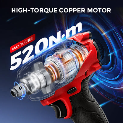 Powerful Electric Wrench with Long-Lasting Battery