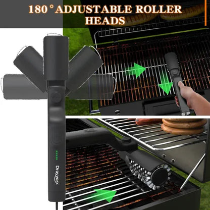 🍖 Cordless Electric BBQ Brush Cleaner – Deep Cleaning, Long Handle & Rechargeable 🔋