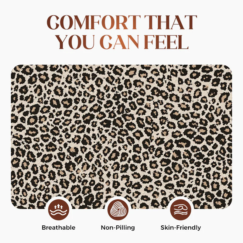 Women's Trendy Leopard Print V-Neck Loose Fit Dress