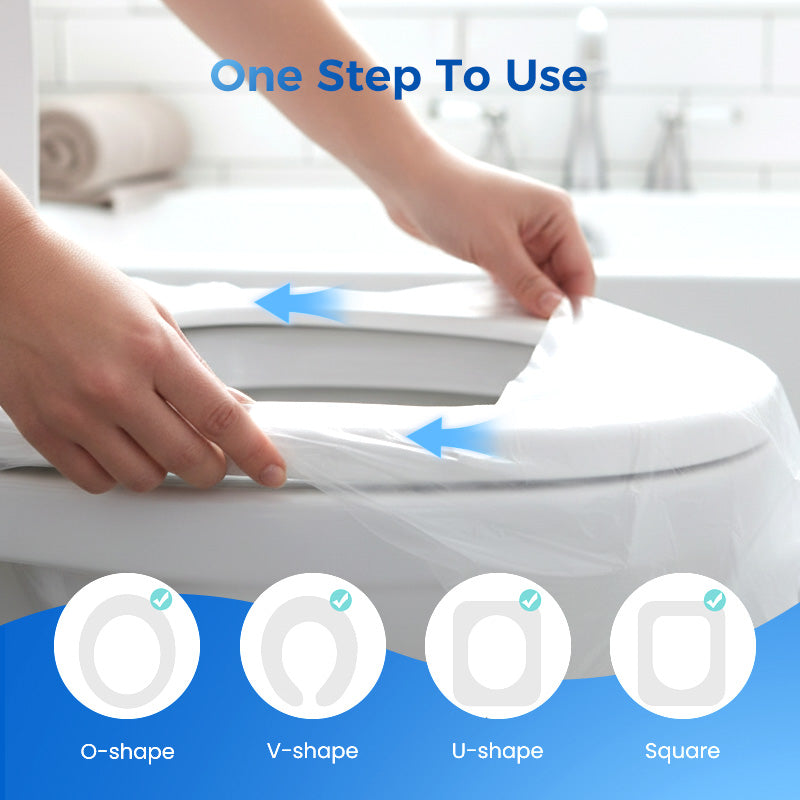 🎁2025 Hot Sale🎁💥 Disposable Plastic Toilet Seat Cover - No Worry Of Public Toilet Anymore👋
