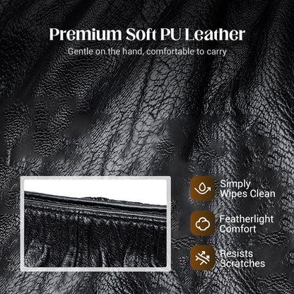 Casual Pleated Bucket Soft Leather Handbag Shoulder Bag