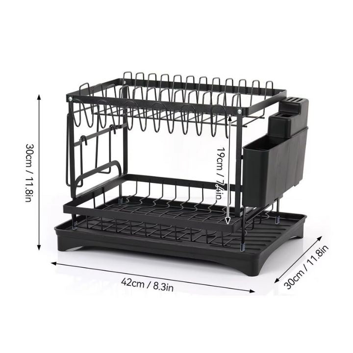 🔥50％ OFF🔥Premium 2-Tier Dish Rack