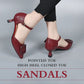 【🎁Mother's Day Gift】Pointed Toe High Heel Closed Toe Sandals