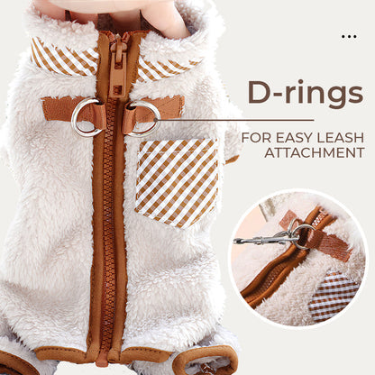 Winter Cozy Dog Coat with D-rings （Great Sale⛄BUY 2 Get 5% OFF）