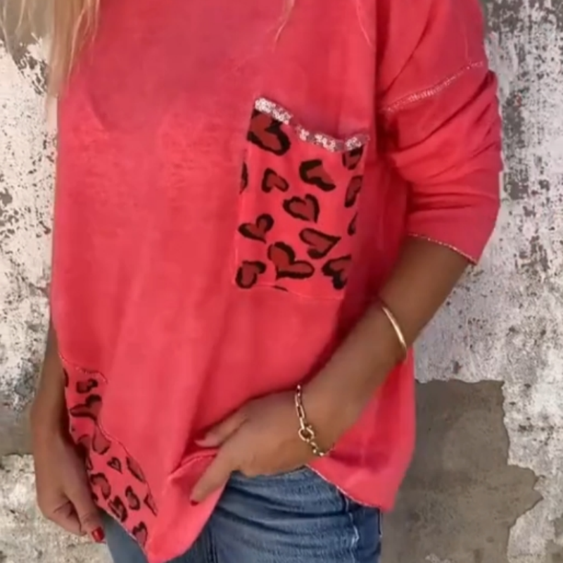 ✨Women's Fashion Round Neck Loose Long Sleeve Top