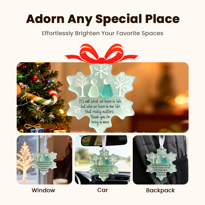 🎉 2026 Sale — Over 20,800 Sold!❄ Snowflake-Shaped Sea Glass Friendship Decor – Handcrafted ✨