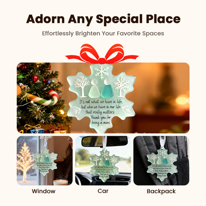🎉 2026 Sale — Over 20,800 Sold!❄ Snowflake-Shaped Sea Glass Friendship Decor – Handcrafted ✨